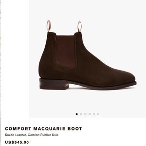 R.M. Williams Chelsea suede boots